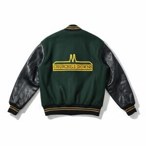 Vintage 90s Churchill Downs Delong Classic XL Varsity Jacket Kentucky Derby